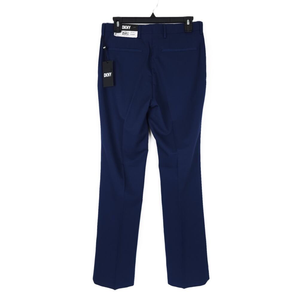 DKNY Mens Modern Fit Dress Pants 34x29 Blue Solid Stretch NWT - Picture 3 of 7